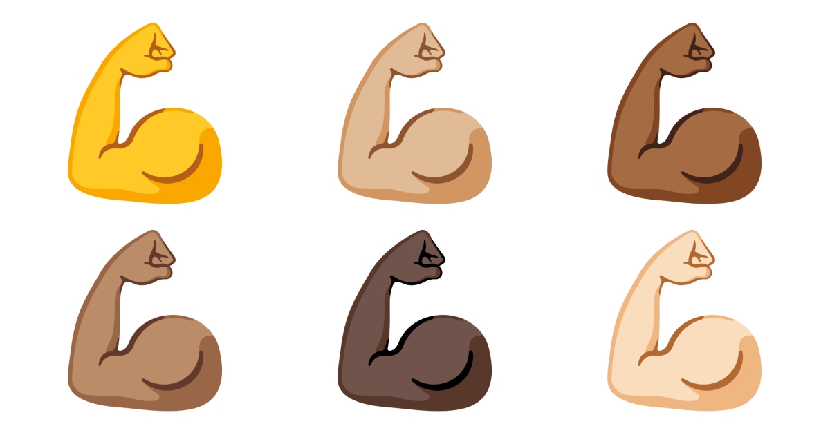 💪 Muscle Emojis 💪🏻 💪🏼 💪🏽 💪🏾 💪🏿