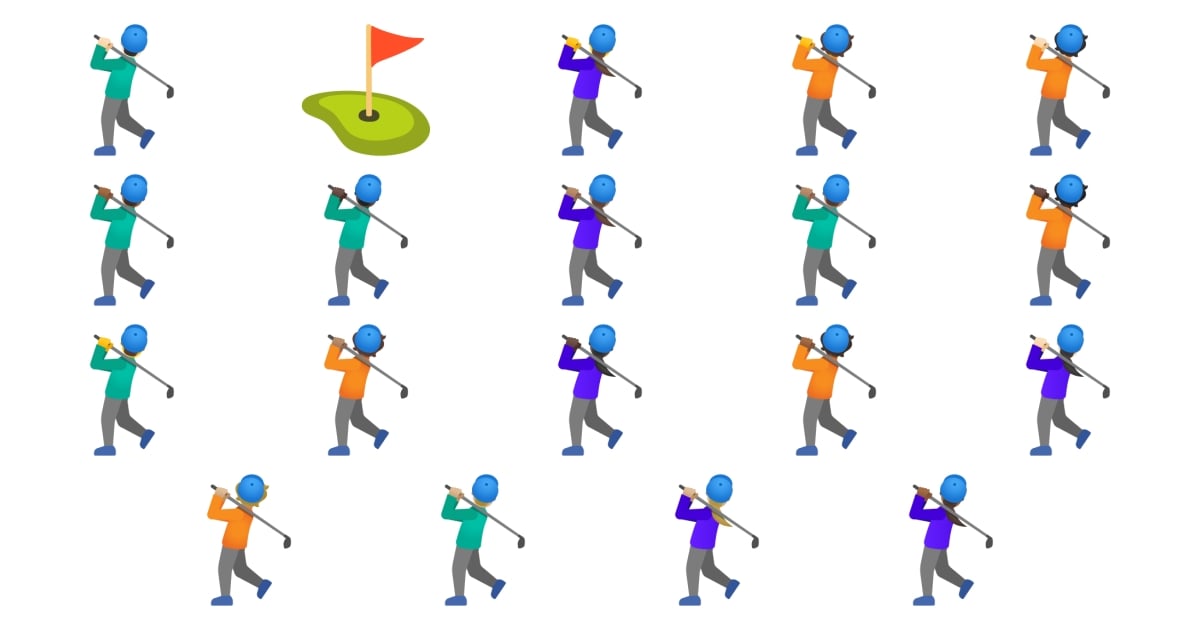 🏌️ Golf Emojis 🏌️‍♂️ 🏌️‍♀️ ⛳ 🏌🏻 🏌🏼 🏌🏽