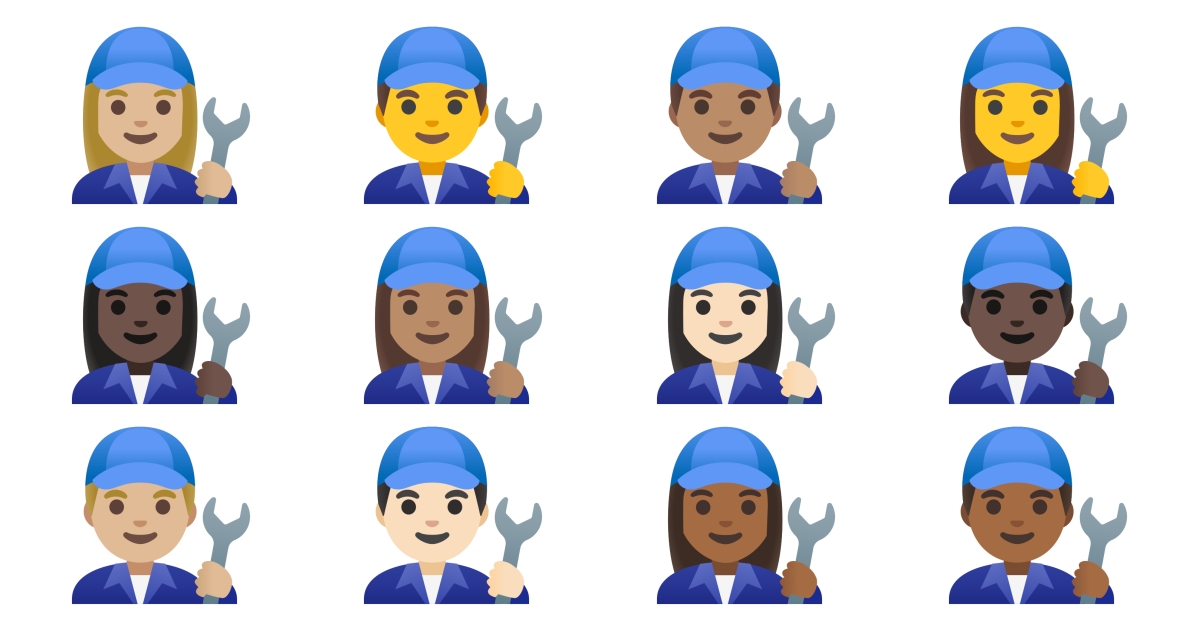 👨‍🔧 Chiave Inglese Emoji 👩‍🔧 👨🏻‍🔧 👨🏼‍🔧 👨🏽‍🔧 👨🏾‍🔧 👨🏿‍🔧
