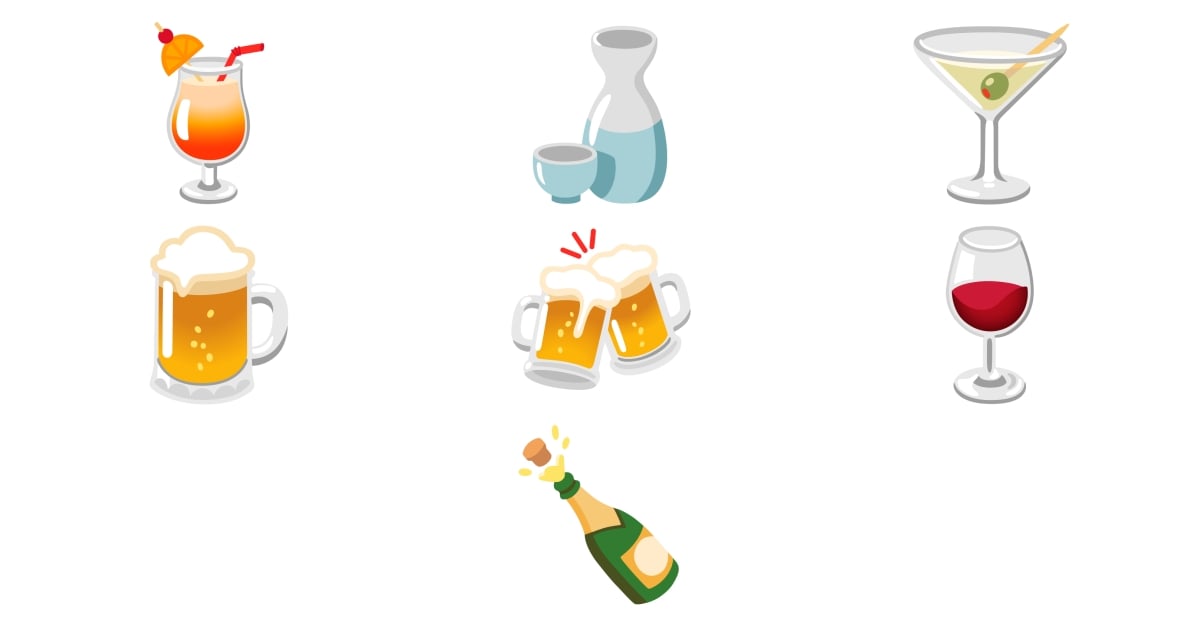 🍶 Bar Emoji 🍾 🍷 🍸 🍹 🍺 🍻