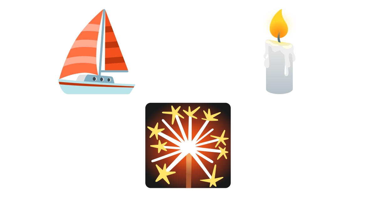 ⛵ Vela Emoji 🎇 🕯️