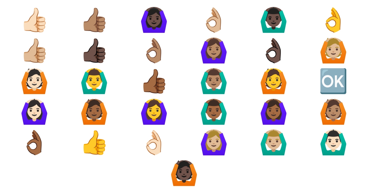 👌 Ok Emojis 👍 🙆 🙆♂️ 🙆♀️ 🆗 👌🏻
