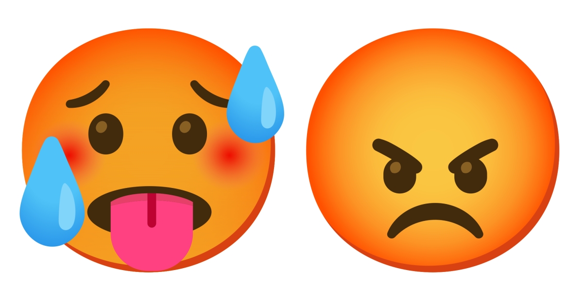 🥵 Rosto Vermelho Emojis 😡
