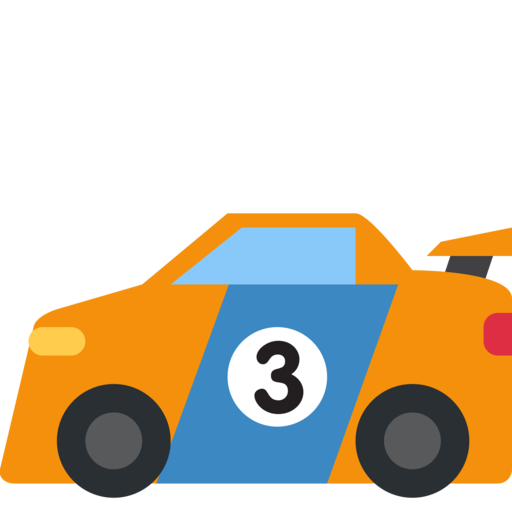 Desenho de Emoji de carro de corrida para colorir