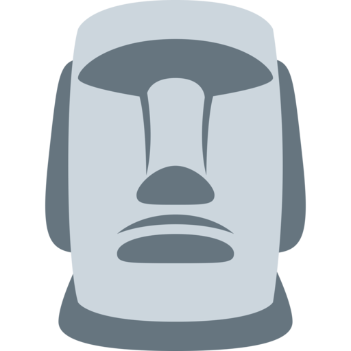 🗿 Moai on Noto Emoji Font 15.0