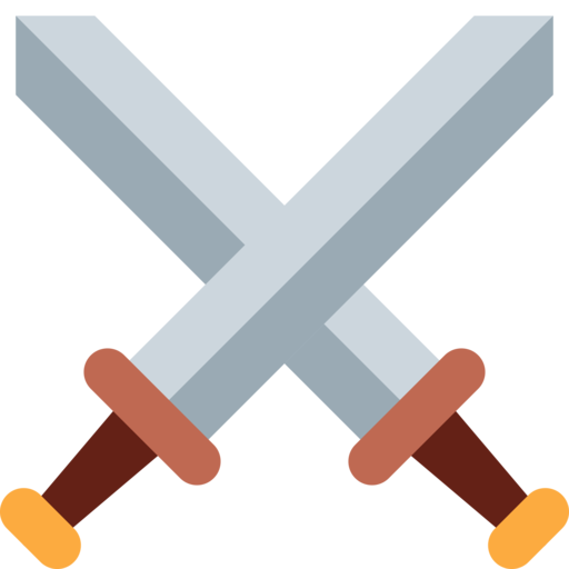 Sword Clipart Crossed Sword Sword - Red And Blue Swords Crossing Emoji,Crossed  Swords Emoji - Free Emoji PNG Images 