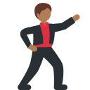 🕺🏾 Man Dancing: Medium-dark Skin Tone Emoji