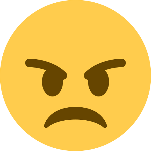 angry face emoji