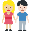 ๐ฉ๐ผโ๐คโ๐จ๐ป Uomo E Donna Che Si Tengono Per Mano: Carnagione Abbastanza Chiara E Carnagione Chiara; Twitter v12.0
