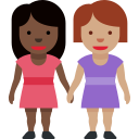 ๐ฉ๐ฟโ๐คโ๐ฉ๐ฝ Due Donne Che Si Tengono Per Mano: Carnagione Scura E Carnagione Olivastra; Twitter v12.0
