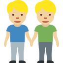 👬🏼 Men Holding Hands: Medium-light Skin Tone; Twitter v12.0