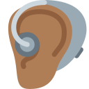🦻🏾 Oreille Appareillée : Peau Mate; Twitter v12.0