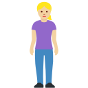 🧍🏼♀️ Femme Debout : Peau Moyennement Claire; Twitter v12.0