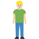 🧍🏼 Persona De Pie: Tono De Piel Claro Medio; Twitter v12.0