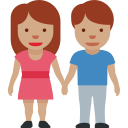 ๐ง๐ฝโ๐คโ๐ง๐ฝ People Holding Hands: Medium Skin Tone; Twitter v12.0