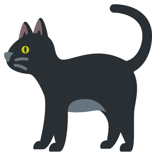 🐈‍⬛ Gato Negro Emoji