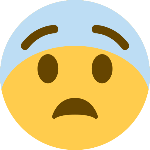 Fearful Face Emoji (U+1F628)