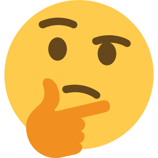 Thweating, Thinking Face Emoji 🤔