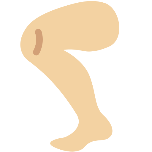 🦵🏼 Leg: Medium-Light Skin Tone Emoji