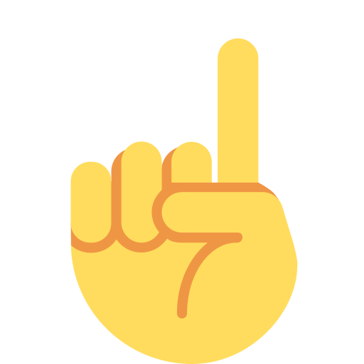 ☝️ Index Pointing Up Emoji