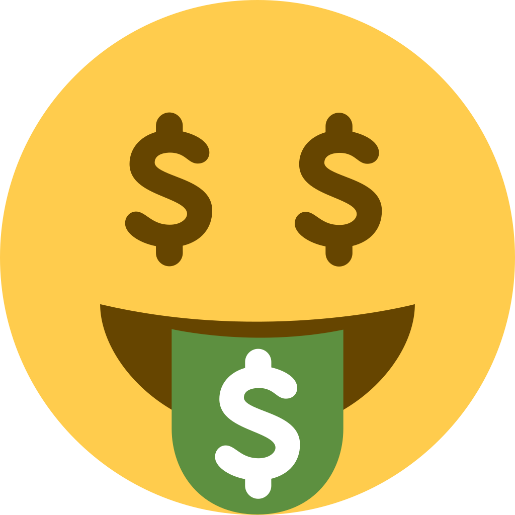 🤑 Money Mouth Face Emoji Rich Emoji