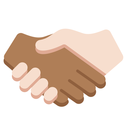 🫱🏽‍🫲 Handshake: Medium Skin Tone, No Skin Tone Emoji
