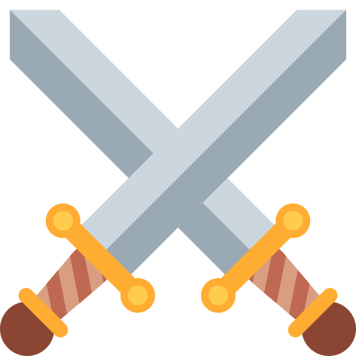 Crossed Swords Emoji coloring page