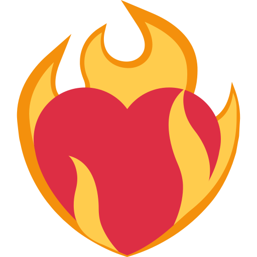 ❤️‍🔥 Heart On Fire Emoji, Fire Heart Emoji